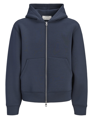 Jack & Jones - JCOLegacy Sweat Scuba Zip Hættetrøje - Outer Space
